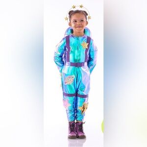 Pottery Barn Kids Light-Up Cosmic Sparkle Astronaut Costume + Treat Bag